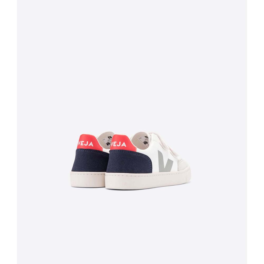 Veja V-12 CHROMEFREE Sneakers Kinderen White/Black | BE 886AHK